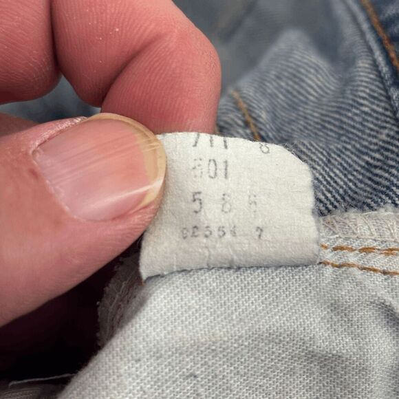 Vintage Levis Single Stitch Redline Selvedge #6 Button 70s 32 x 32 READ - Picture 3 of 16